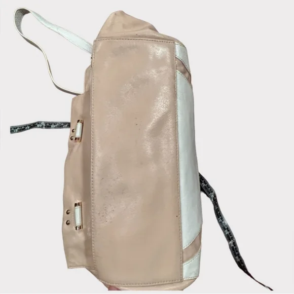 Badgley Mischka pink two- toned handbag - Picture 7 of 12